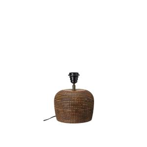 Lampfot - 2-pakning - Aura - Tre med rute mønster - 20 x 21 cm - www.frokenfraken.se