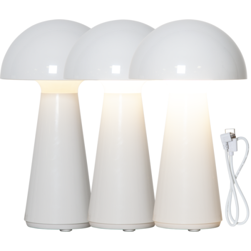 Bordslampe Utendørs - Sopp Hvit - 28 cm - www.frokenfraken.se