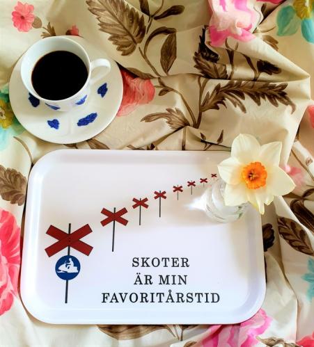 Bricka - Skuter er min favorittårstid - 27 x 20 cm - www.frokenfraken.se