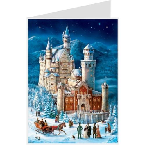 Julekort Adventskalender - Slott - www.frokenfraken.se