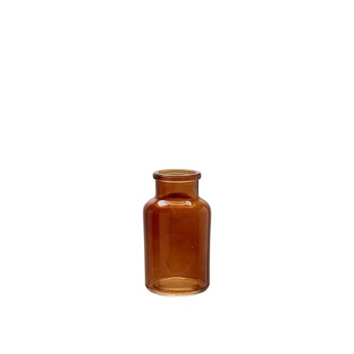 Glassflaske - Rustikk - Rav - 2 stk - 7 x 13 cm - 6 x 10 cm - www.frokenfraken.se