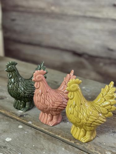 Høne - Agda - Grønn - 14 cm - www.frokenfraken.se