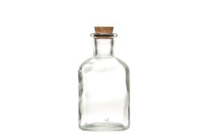 Glasflaske med kork - Vase eller Lysestake - 10,3 cm - www.frokenfraken.se