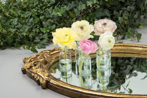 Glasflaske med kork - Vase eller Lysestake - 6 cm - www.frokenfraken.se