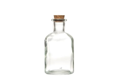 Glasflaske med kork - Vase eller Lysestake - 10,3 cm - www.frokenfraken.se