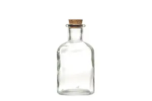 Glasflaske med kork - Vase eller Lysestake - 10,3 cm - www.frokenfraken.se