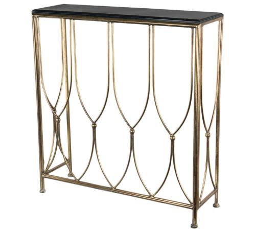 Sideboard - Messing med svart plate - 85 x 26,5 x 92 cm - www.frokenfraken.se