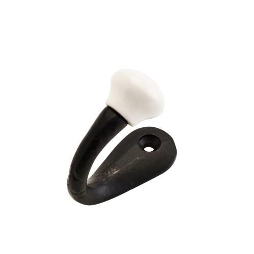 Krok med hvit porselensknott - 5 cm - www.frokenfraken.se