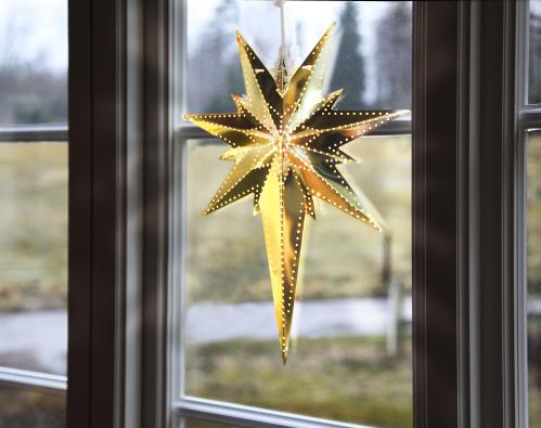 Adventsstjerne - Metall Betlehem - 35 cm - www.frokenfraken.se