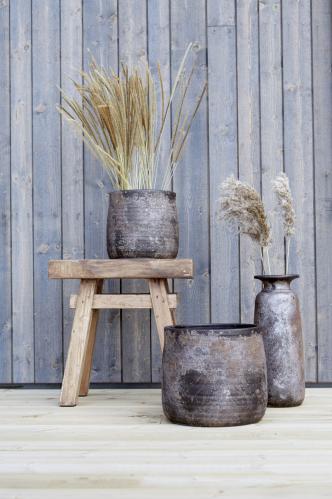 Pall - Rustikk Tre - Brun - 2-pakning - 45 cm - www.frokenfraken.se