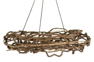 Dekorasjon - Hengende Kurv/Krans - Natur - Ø75 cm - www.frokenfraken.se