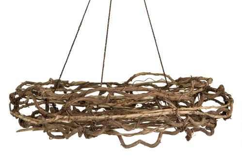 Dekorasjon - Hengende Kurv/Krans - Natur - Ø75 cm - www.frokenfraken.se