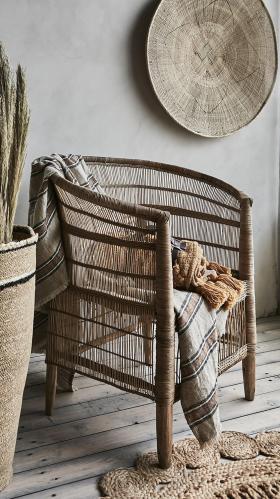 Teppe - Beige/rust - 200 x 130 cm - www.frokenfraken.se