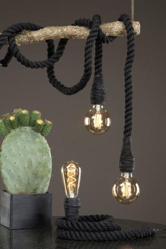 Lampe - Rep Svart - 150 cm - www.frokenfraken.se