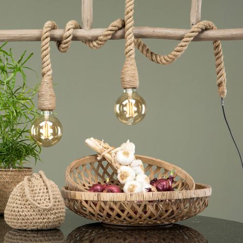 Lampe - Rep Jute Natur - 150 cm - www.frokenfraken.se