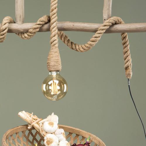 Lampe - Rep Jute Natur - 150 cm - www.frokenfraken.se