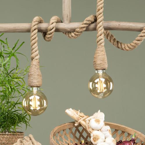 Lampe - Rep Jute Natur - 150 cm - www.frokenfraken.se