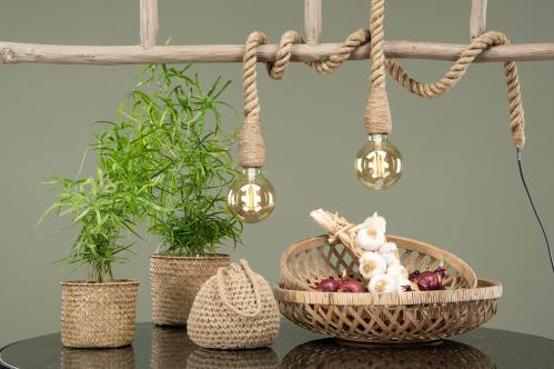 Lampe - Rep Jute Natur - 150 cm - www.frokenfraken.se
