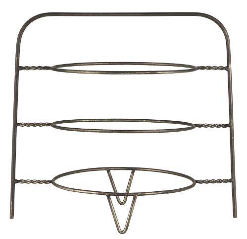 Tallerkenholder - 3 Etasjer - Fruktfat - Kakefat Ø:22 cm - 33,5 X 22 X 32 CM - www.frokenfraken.se