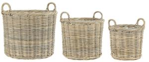 Kurver - 3 stk - Plastbelagt innside - Runde - 52 cm - www.frokenfraken.se