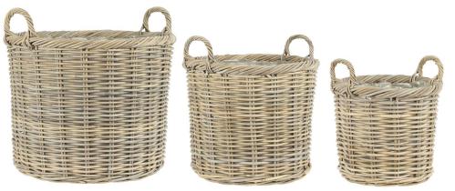 Kurver - 3 stk - Plastbelagt innside - Runde - 52 cm - www.frokenfraken.se