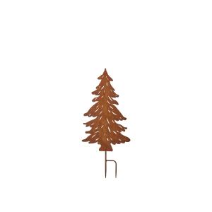 Juletre – På pinne – Metall – Rust – 36 x 82 cm - www.frokenfraken.se