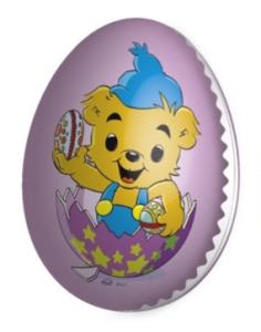 Påskeegg - Bamse - Lilla - 15 cm - www.frokenfraken.se