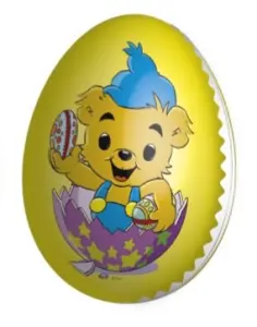Påskeegg - Bamse - Gul - 15 cm - www.frokenfraken.se