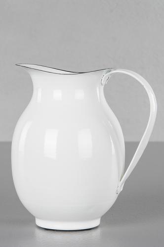 Kanne - Emalje Hvit - 18 cm - www.frokenfraken.se