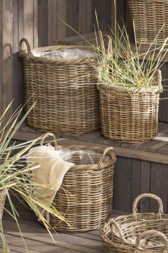 Kurver - 3 stk - Plastbelagt innside - Runde - 52 cm - www.frokenfraken.se