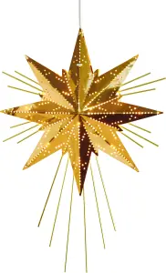 Adventsstjerne - Metall Mini Luxe - 36 cm - www.frokenfraken.se