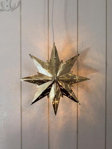 Adventsstjerne - Metall Mini - 25 cm - www.frokenfraken.se