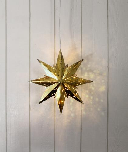 Adventsstjerne - Metall Mini - 25 cm - www.frokenfraken.se