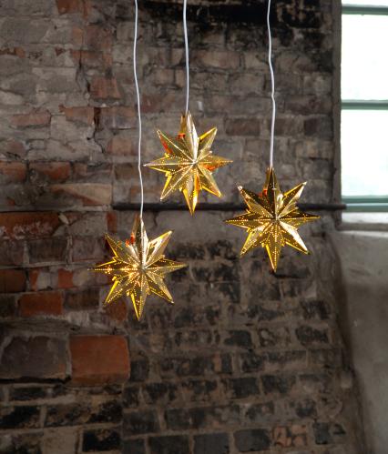 Adventsstjerne - Metall Mini - 25 cm - www.frokenfraken.se