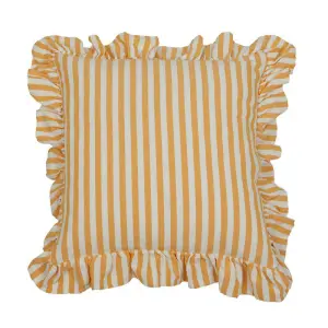 Kuddfodral Volang - Svea Gul - 45 x 45cm - www.frokenfraken.se