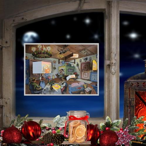 Adventskalender - Lantkök 40-tal - A4 - www.frokenfraken.se