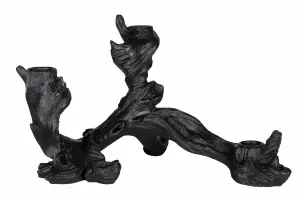 Lysstake - Knudrete rød - Brun/Svart Poly - 30 cm - www.frokenfraken.se
