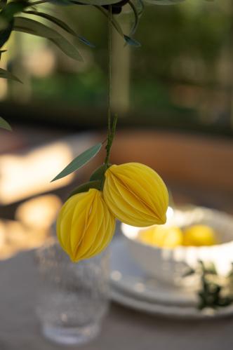 Citron - Pappersheng - 10 cm - www.frokenfraken.se