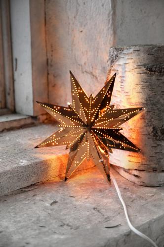 Adventsstjerne - Metall Mini - 25 cm - www.frokenfraken.se
