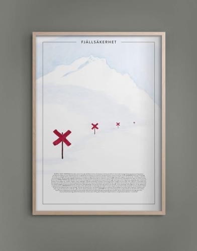 Plakat - Fjellsikkerhet - 30 x 40 cm - www.frokenfraken.se