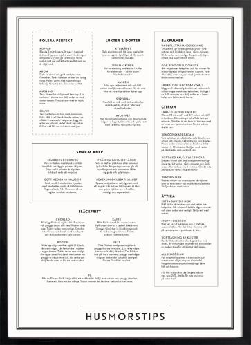Plakat - Husmorstips - 30 x 40 cm - www.frokenfraken.se