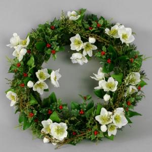 Krans - Julerose - 30 cm - www.frokenfraken.se