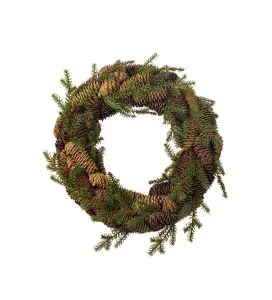 Krans med kongler - Julekrans - Ø35 cm - www.frokenfraken.se