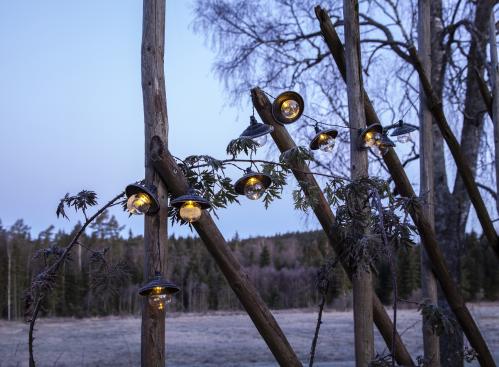 Solcelleslynge - Globe - 10 LED-pærer - 1,8 m - www.frokenfraken.se