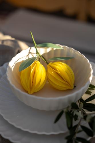 Citron - Pappersheng - 10 cm - www.frokenfraken.se