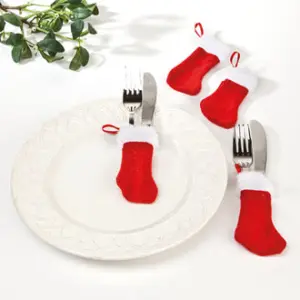 Julestrømper til bestikk - Mini - 4 STK - 11 cm - www.frokenfraken.se