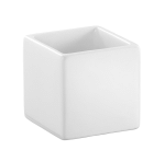 Skål - Vit - KUB - 6 cm - www.frokenfraken.se