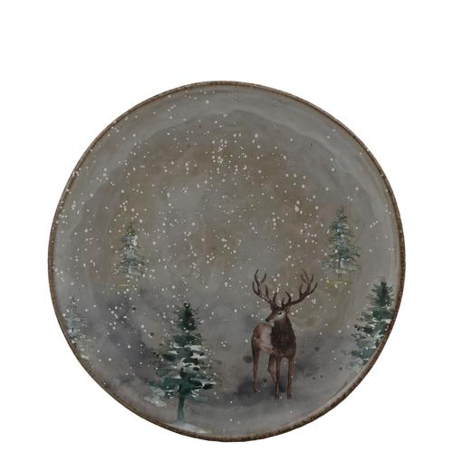 Tallerken - Hjort/Vinter - Ø21 cm - www.frokenfraken.se