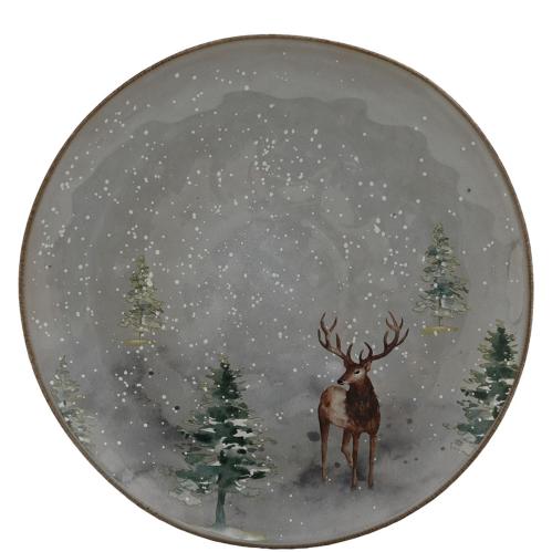 Tallerken - Hjort/Vinter - Ø28cm - www.frokenfraken.se