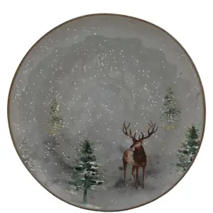 Tallerken - Hjort/Vinter - Ø28cm - www.frokenfraken.se